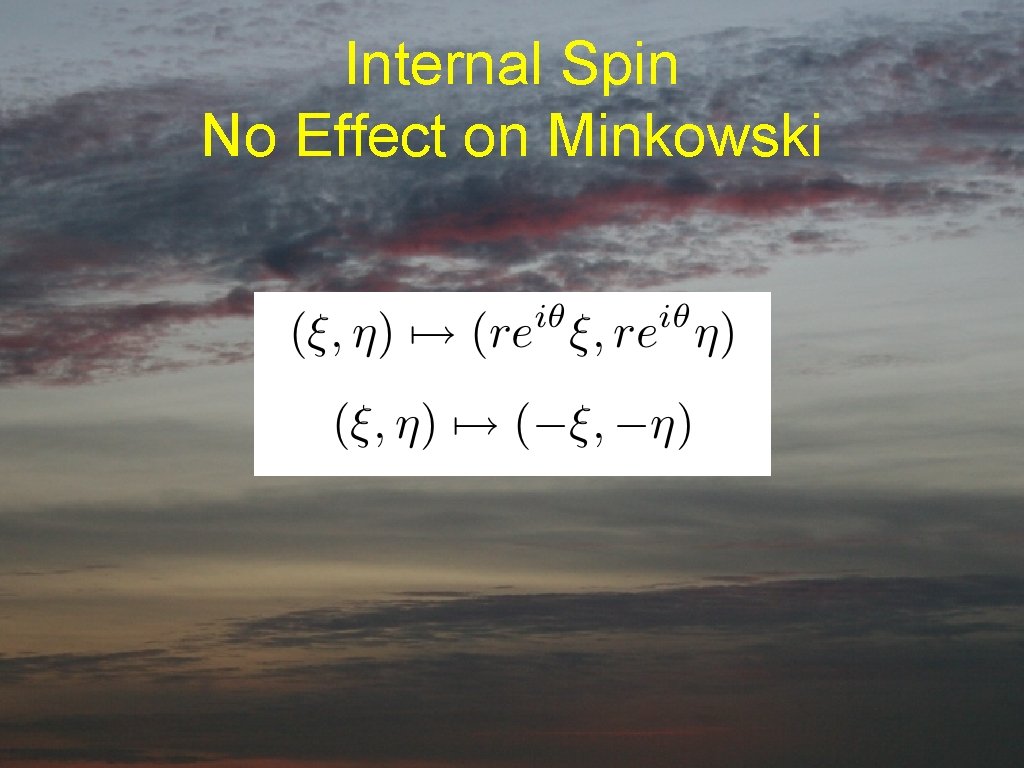 Internal Spin No Effect on Minkowski 