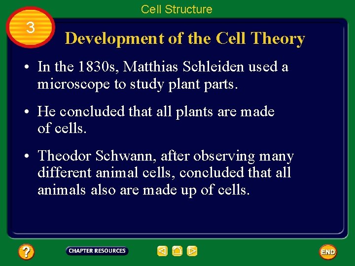 Cell Structure 3 Development of the Cell Theory • In the 1830 s, Matthias