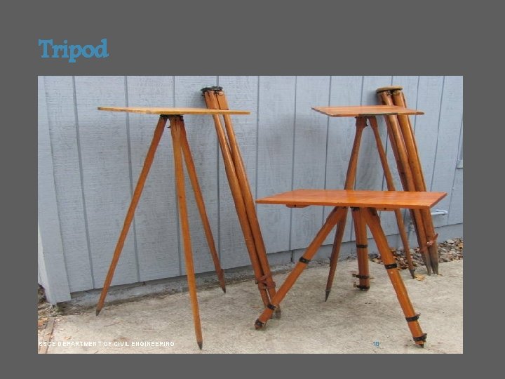 Tripod SSCE DEPARTMENT OF CIVIL ENGINEERING 10 