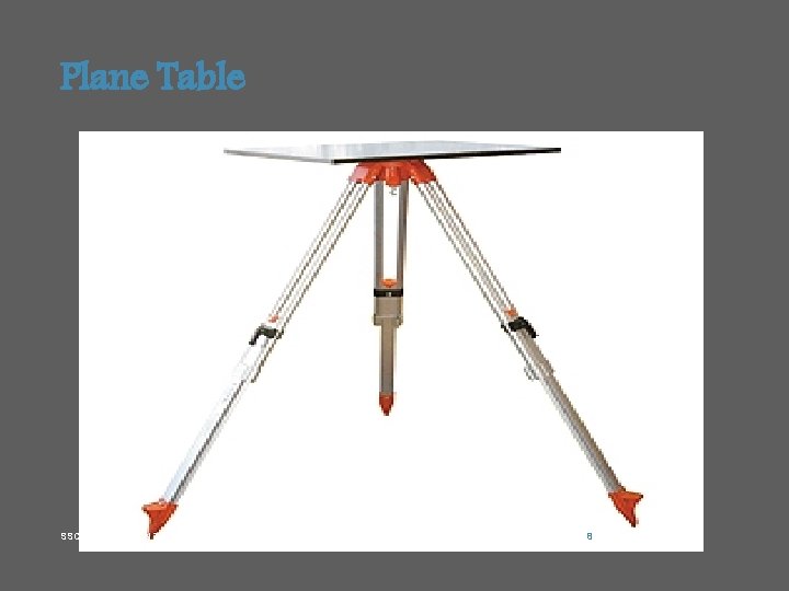 Plane Table SSCE DEPARTMENT OF CIVIL ENGINEERING 8 