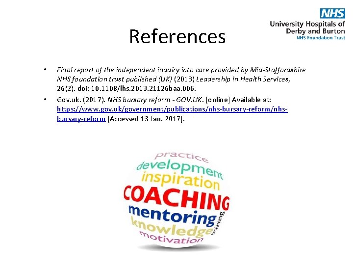 References • • Final report of the independent inquiry into care provided by Mid-Staffordshire