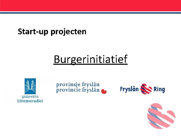 Start-up projecten Burgerinitiatief 