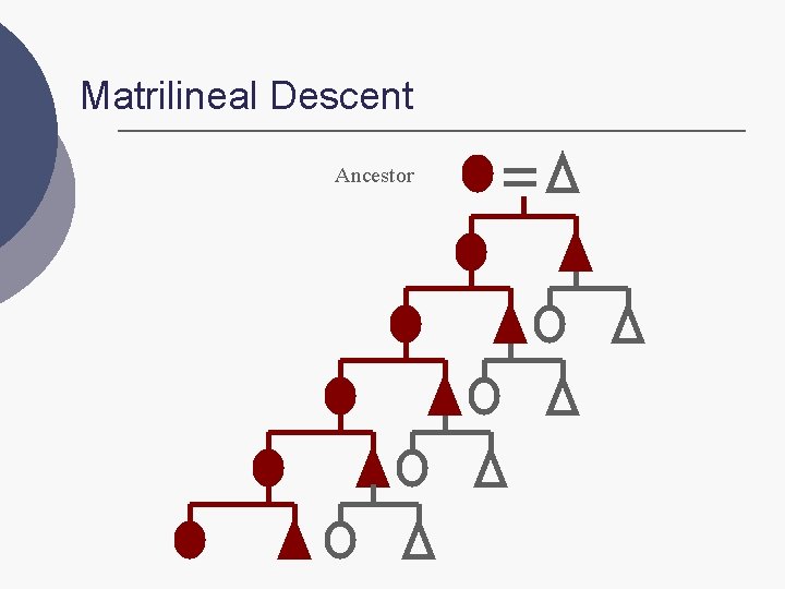 Matrilineal Descent Ancestor 