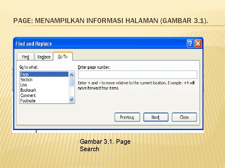 PAGE: MENAMPILKAN INFORMASI HALAMAN (GAMBAR 3. 1). Gambar 3. 1. Page Search 