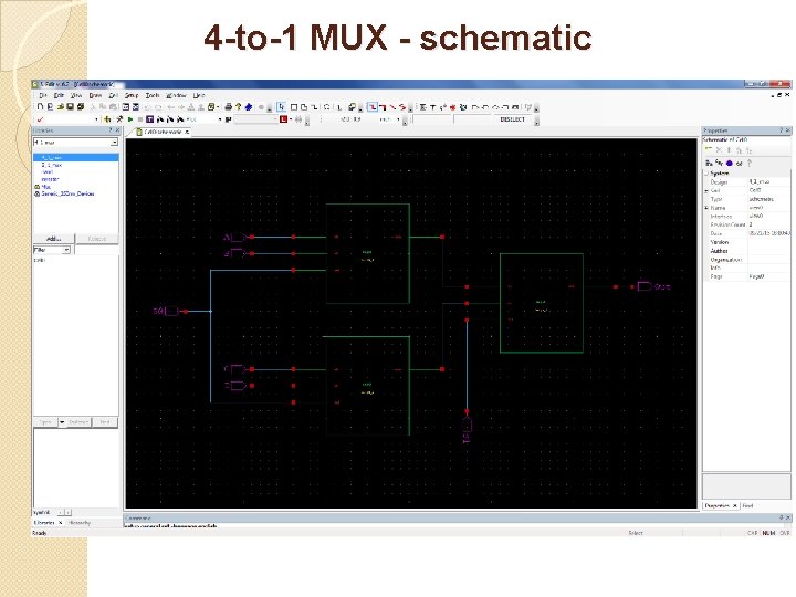 4 -to-1 MUX - schematic 