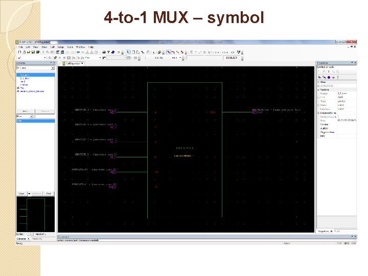 4 -to-1 MUX – symbol 