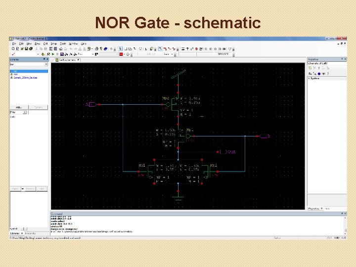 NOR Gate - schematic 