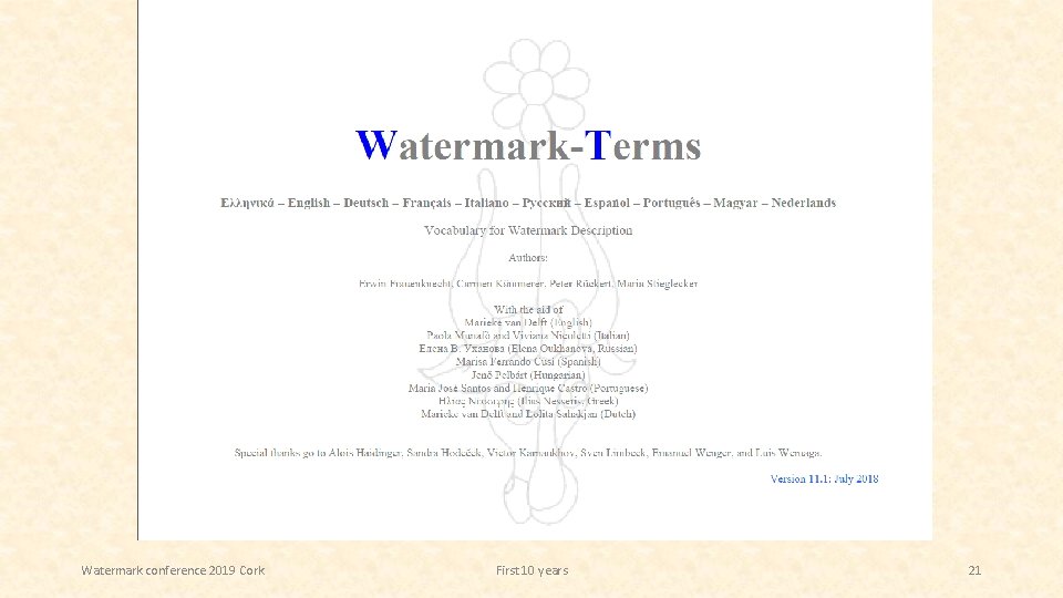 Watermark conference 2019 Cork First 10 years 21 