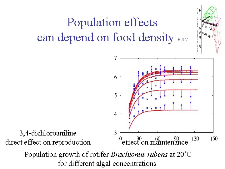 Population effects can depend on food density 3, 4 -dichloroaniline direct effect on reproduction