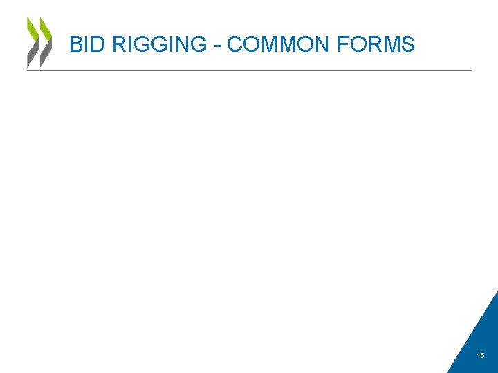 WHAT IS BID RIGGING AND WHY IS IT