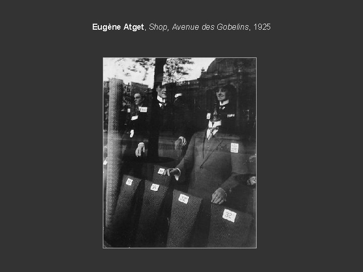 Eugène Atget, Shop, Avenue des Gobelins, 1925 