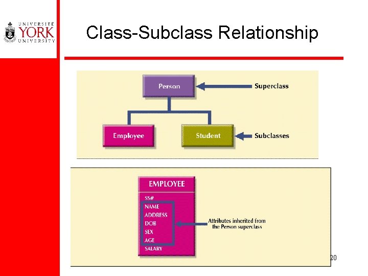 Class-Subclass Relationship 20 