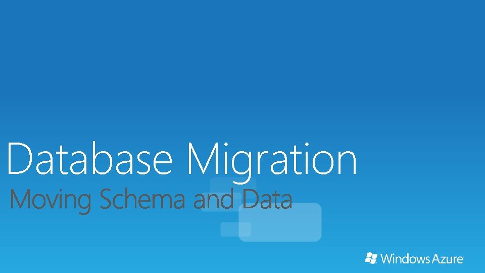 Database Migration Database Migration