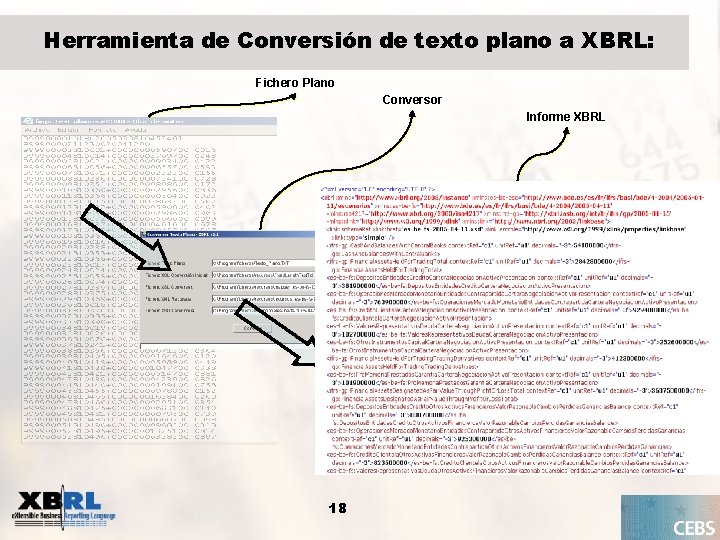 Herramienta de Conversión de texto plano a XBRL: Fichero Plano Conversor Informe XBRL 18