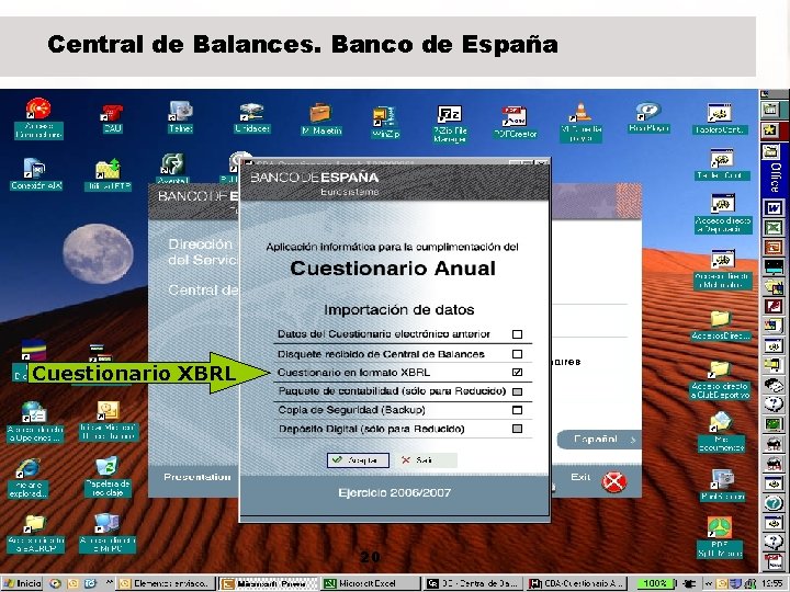 Central de Balances. Banco de España Cuestionario XBRL 20 