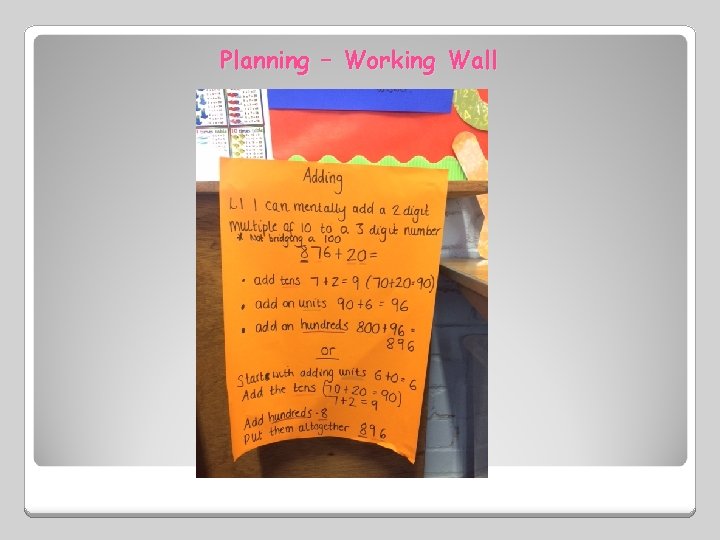 Planning – Working Wall 