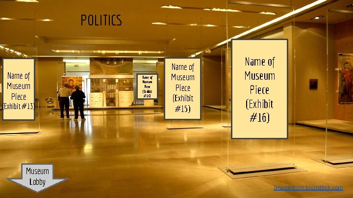 POLITICS Name of Museum Piece (Exhibit #13) Museum Lobby Name of Museum Piece (Exhibit