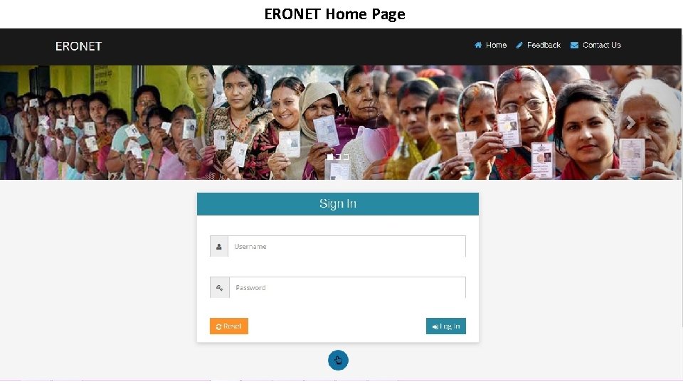 ERONET Home Page 