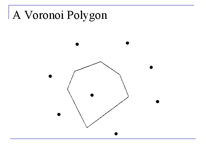 A Voronoi Polygon 