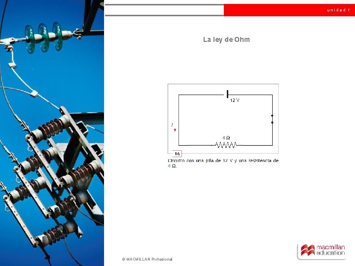 unidad 1 La ley de Ohm © MACMILLAN Profesional 