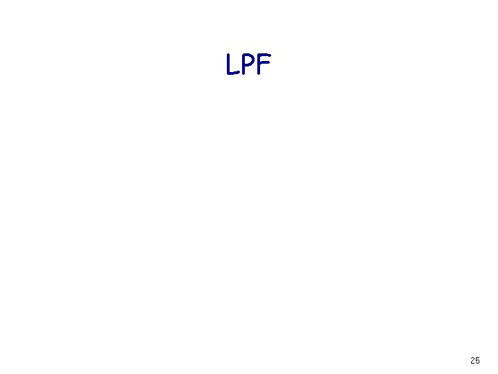 LPF 25 