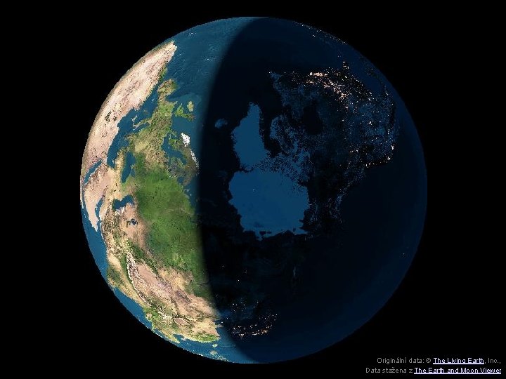 Originální data: © The Living Earth, Inc. , Data stažena z The Earth and