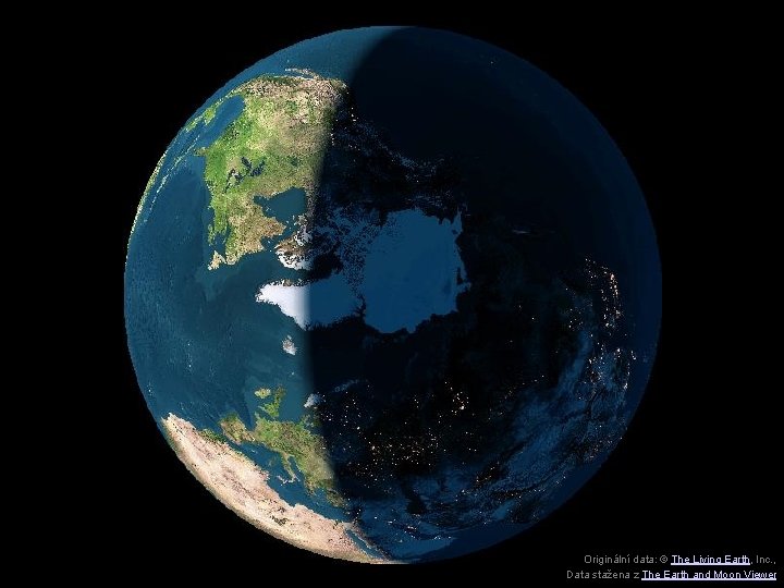 Originální data: © The Living Earth, Inc. , Data stažena z The Earth and
