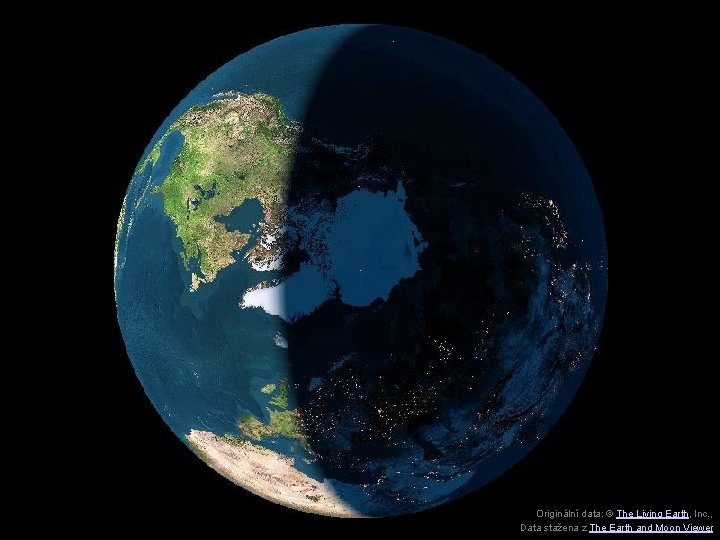 Originální data: © The Living Earth, Inc. , Data stažena z The Earth and