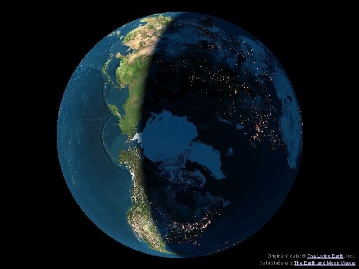 Originální data: © The Living Earth, Inc. , Data stažena z The Earth and