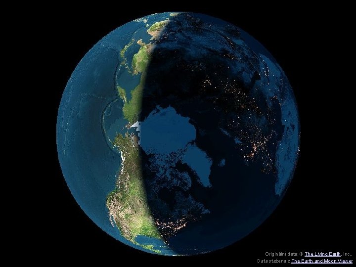 Originální data: © The Living Earth, Inc. , Data stažena z The Earth and