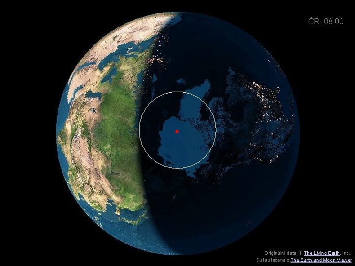 ČR: 08. 00 . Originální data: © The Living Earth, Inc. , Data stažena