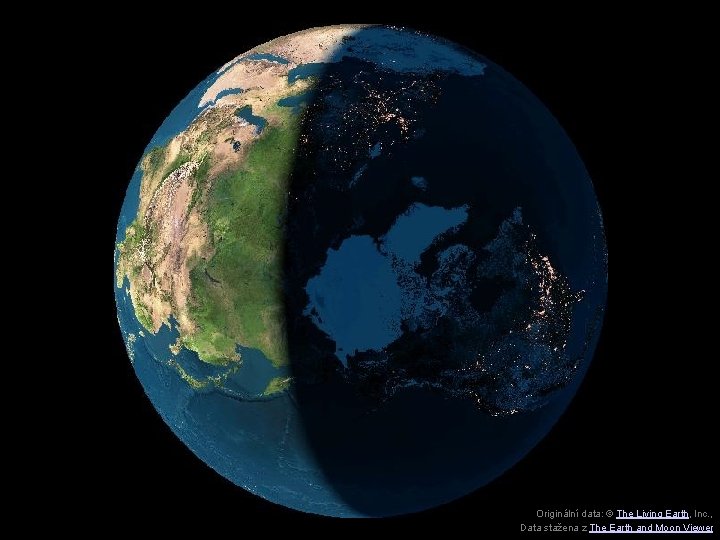 Originální data: © The Living Earth, Inc. , Data stažena z The Earth and