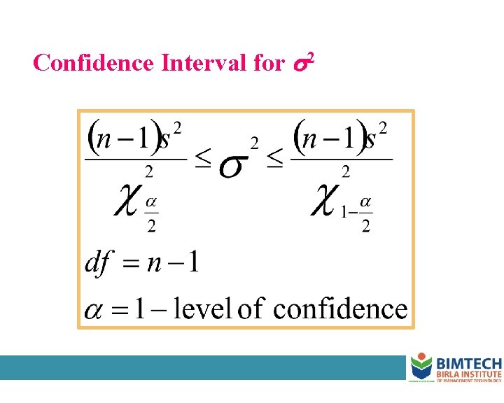 Confidence Interval for 2 