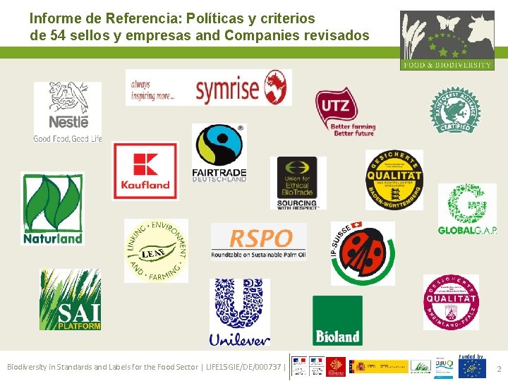 Informe de Referencia: Políticas y criterios de 54 sellos y empresas and Companies revisados