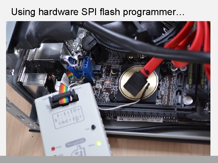 Using hardware SPI flash programmer… 