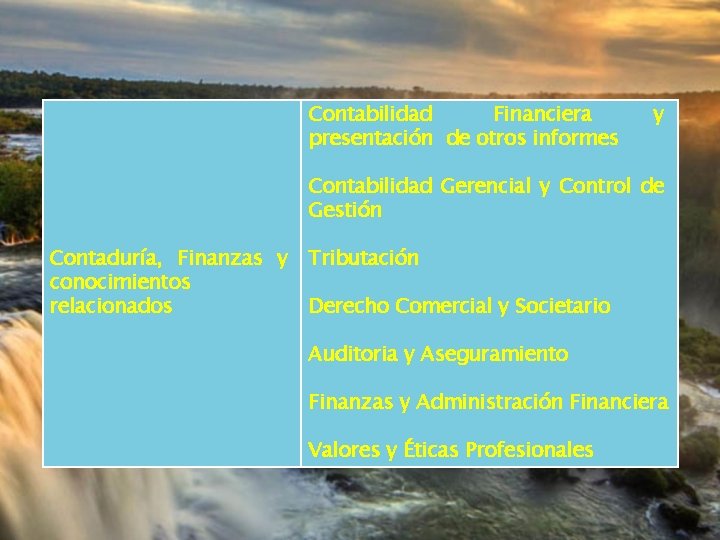 Contabilidad Financiera presentación de otros informes y Contabilidad Gerencial y Control de Gestión Contaduría,