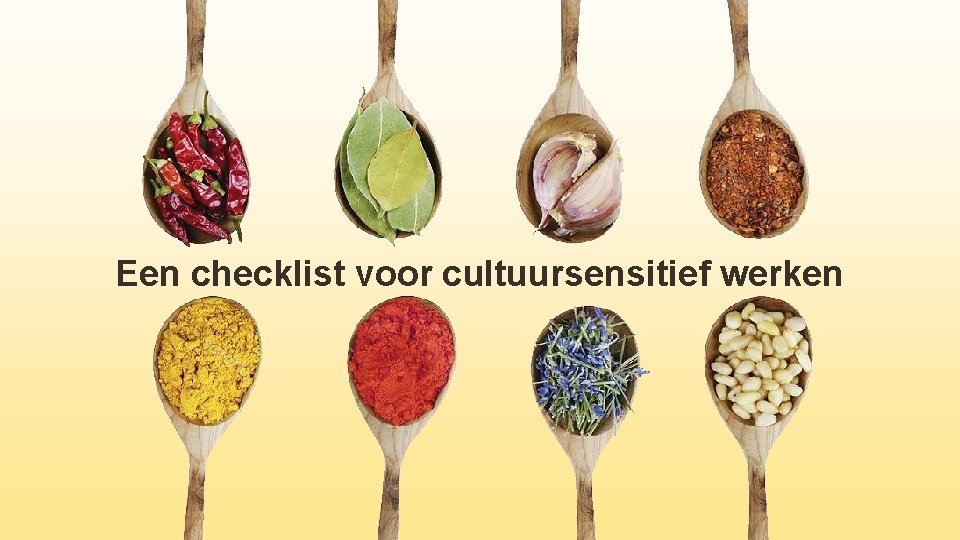 Een checklist voor cultuursensitief werken 