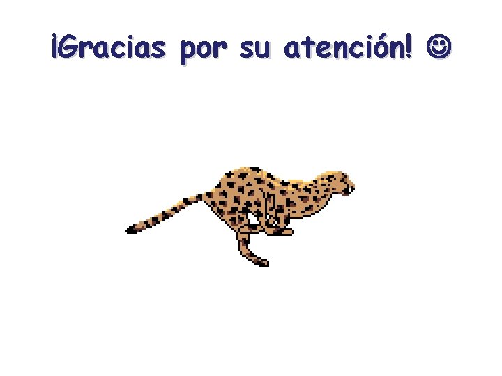 ¡Gracias por su atención! 