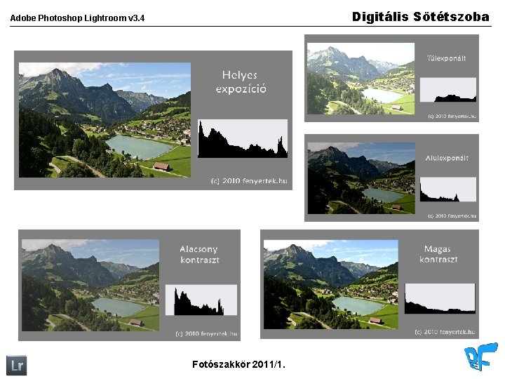 Digitális Sötétszoba Adobe Photoshop Lightroom v 3. 4 Fotószakkör 2011/1. 