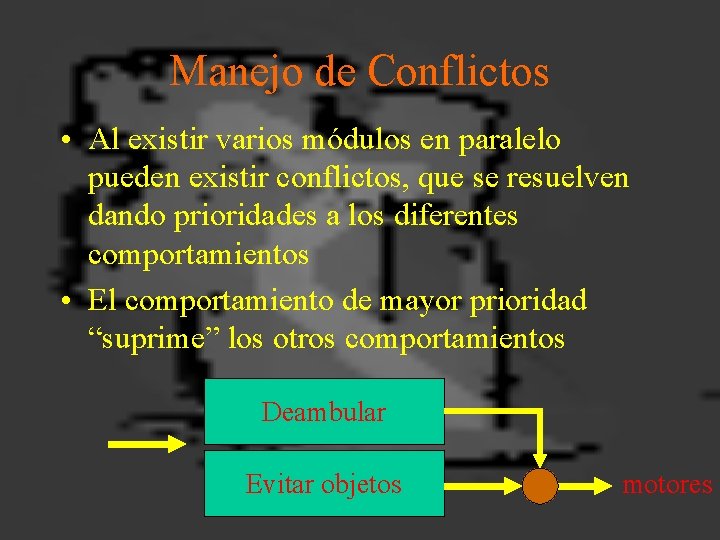 Manejo de Conflictos • Al existir varios módulos en paralelo pueden existir conflictos, que