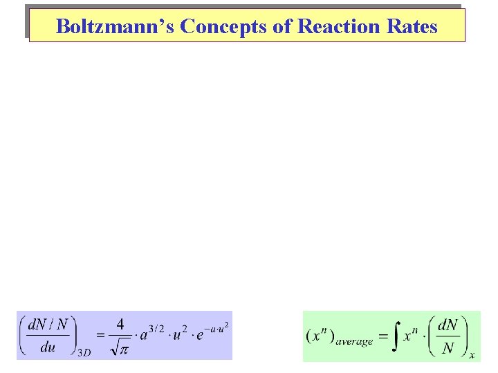 Boltzmann’s Concepts of Reaction Rates 