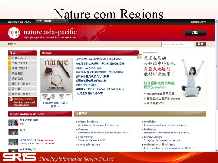 Nature. com Regions 