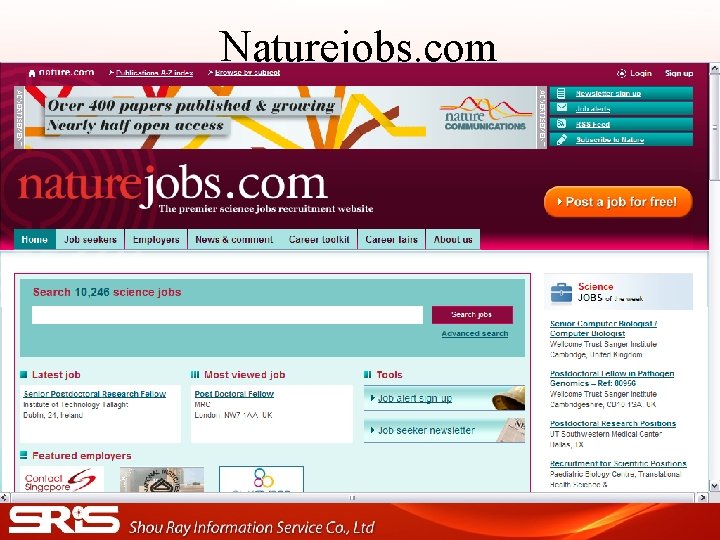 Naturejobs. com Naturejobs. com