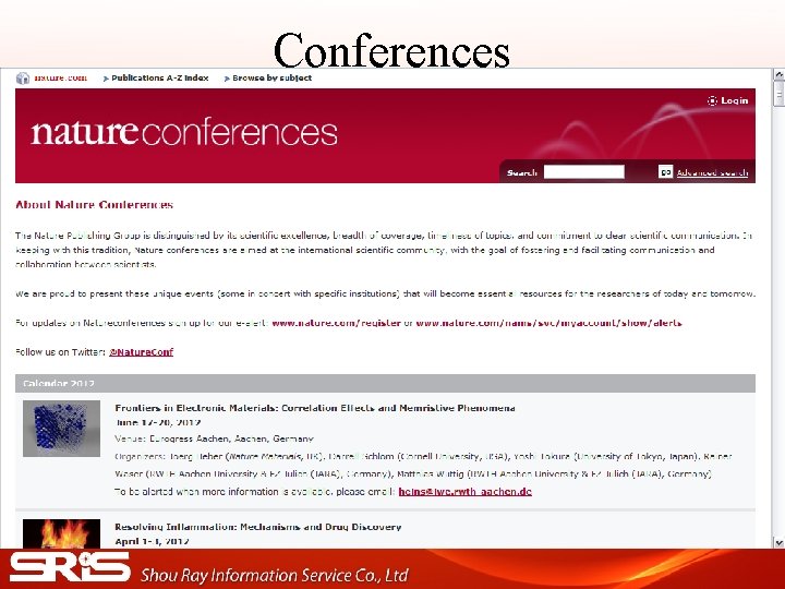 Conferences Conferences