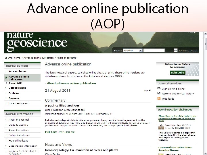 Advance online publication (AOP) 