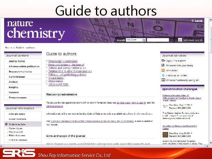Guide to authors Guide to authors