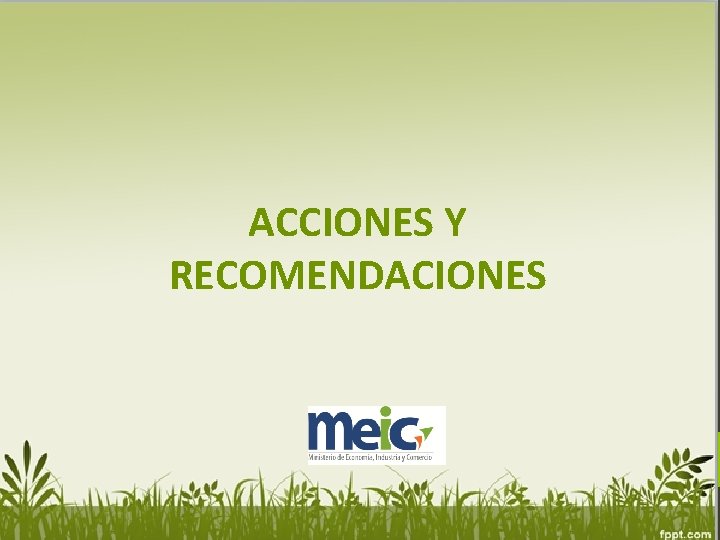 ACCIONES Y RECOMENDACIONES 