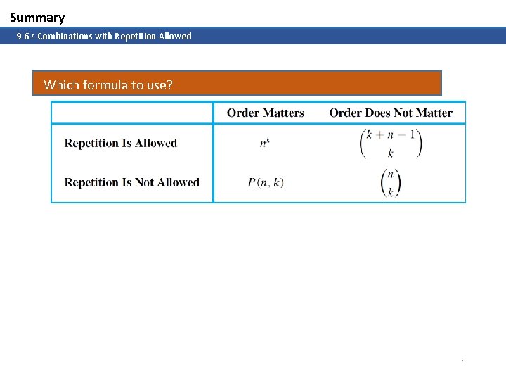 10 Counting and Probability 2 Summary Aaron Tan