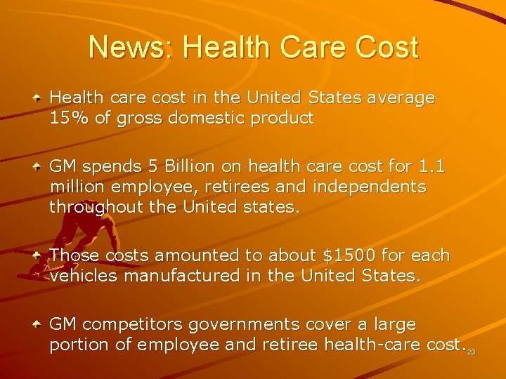 News: Health Care Cost Health care cost in the United States average 15% of News: Health Care Cost Health care cost in the United States average 15% of