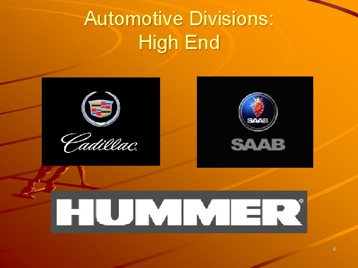 Automotive Divisions: High End 6 Automotive Divisions: High End 6